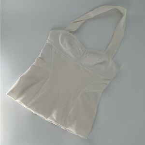 Cushnie Et Ochs Rare Scarf Neck Sweetheart Neckline Pin Up Vintage Inspired Top